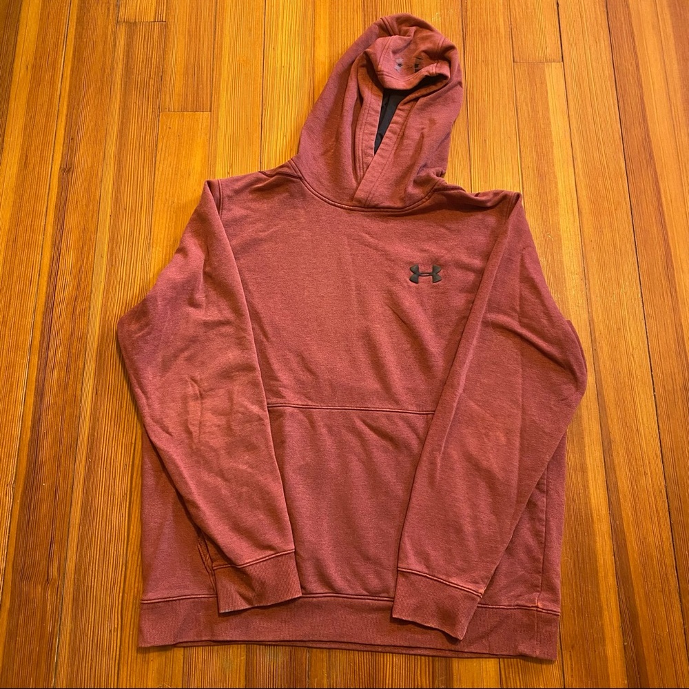 red Under Armour sweatshirt